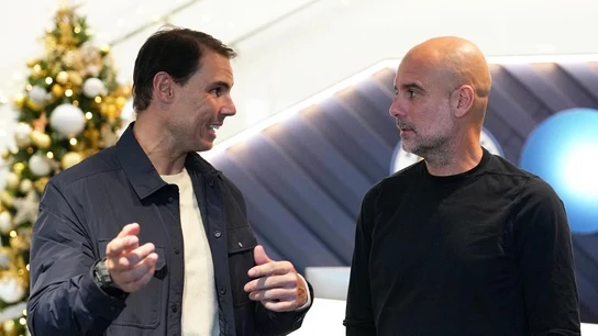 Rafa Nadal y Pep Guardiola Rafa Nadal y Pep Guardiola
