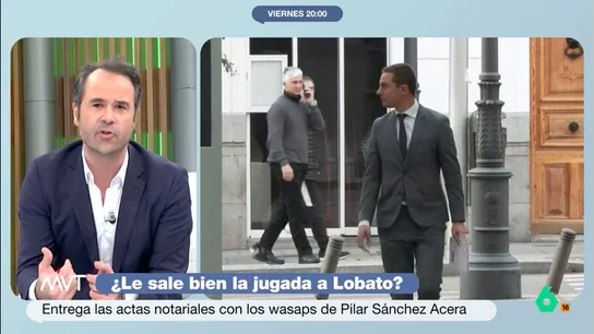 ¿Tenía Juan Lobato la sensación de que el PSOE le tendía una trampa? Javier Chicote responde El periodista Javier Chicote, que hace unos días habló con Juan Lobato, valora en este vídeo si el ya exlíder del PSOE de Madrid tuvo en algún momento la sensación de que su partido le tendía una trampa con el correo de la pareja de Ayuso.