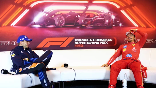 Max Verstappen y Charles Leclerc Max Verstappen y Charles Leclerc