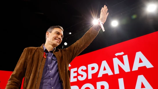 El presidente del Gobierno, Pedro Sánchez durante el 41 Congreso Federal del PSOE reunido en Sevilla este domingo. El presidente del Gobierno, Pedro Sánchez durante el 41 Congreso Federal del PSOE reunido en Sevilla este domingo.
