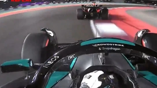 George Russell y Max Verstappen George Russell y Max Verstappen