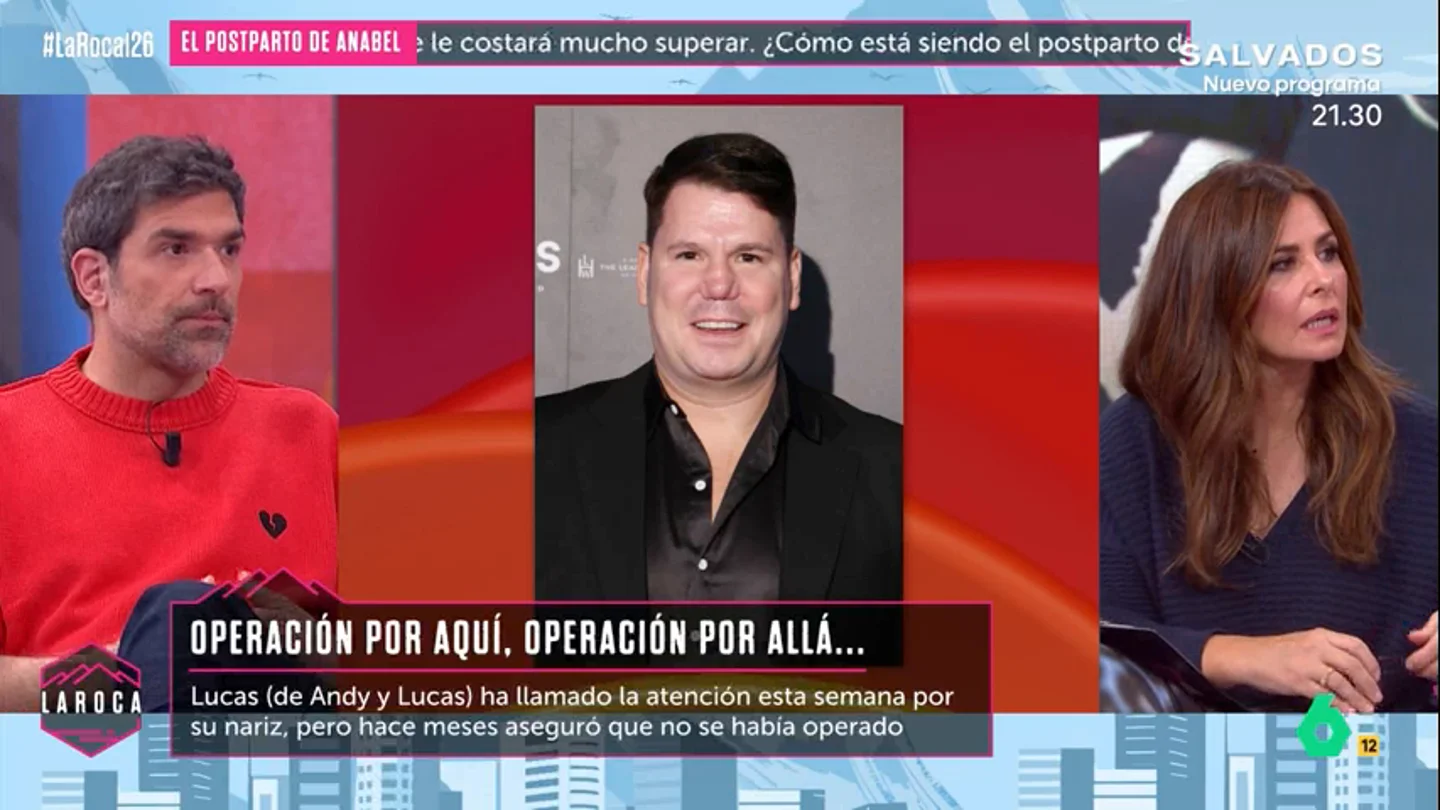 Nuria Roca, sobre la 'nueva nariz' viral de Lucas, de 'Andy y Lucas': "Parece que le han dado un puñetazo" Nuria Roca, sobre la 'nueva nariz' viral de Lucas, de 'Andy y Lucas': "Parece que le han dado un puñetazo"