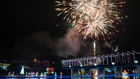 Fuegos artificiales en Natchitoches