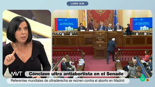 Beatriz de Vicente, a los antiabortistas: "La personalidad la otorga la vida independiente del seno materno, antes no hay persona" Beatriz de Vicente responde en este vídeo a los líderes ultras antiabortistas que se han dado cita en el Senado y recuerda la "doble victimación" de los niños nacidos de violaciones: "Son hijos de una violación y sus madres los desechan".
