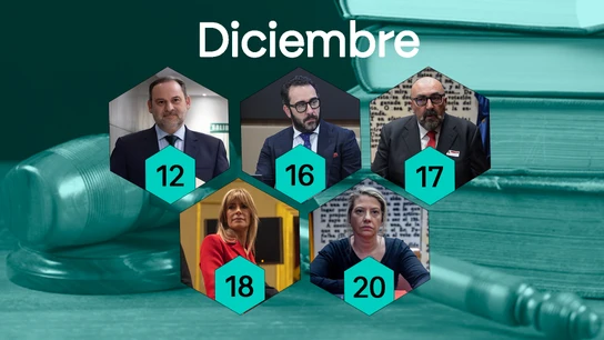 El diciembre judicial del entorno del Gobierno: Ábalos, Koldo, Aldama o Begoña Gómez afrontan un mes repleto de tribunales El diciembre judicial del entorno del Gobierno: Ábalos, Koldo, Aldama o Begoña Gómez afrontan un mes repleto de tribunales