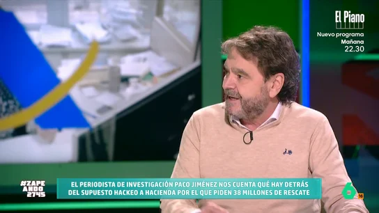 Hackean miles de datos de la Agencia Tributaria y piden 38 millones como rescate: "Se recomienda siempre no pagar" El periodista indica que han logrado introducirse en la Agencia Tributaria a través de un ayuntamiento o una diputación. Aunque Hacienda niega este ciberataque, Jiménez recomienda que la institución revise a qué datos han podido tener acceso.