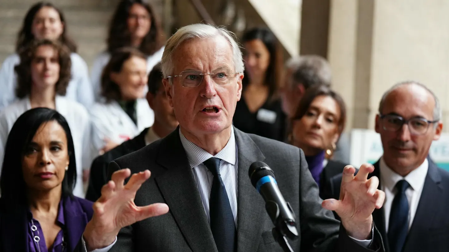 Imagen de Archivo del primer ministro francés, Michel Barnier. Imagen de Archivo del primer ministro francés, Michel Barnier.
