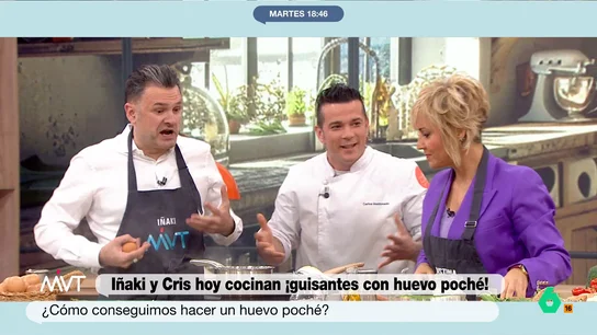 Carlos Maldonado 'regaña' a Cristina Pardo e Iñaki López: "¡Pero por qué estáis comiendo! Esperad, que estamos cocinando" Carlos Maldonado 'regaña' a Cristina Pardo e Iñaki López: "¡Pero por qué estáis comiendo! Esperad, que estamos cocinando"