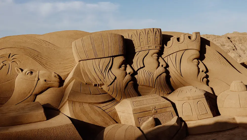 Los Reyes Magos. Belén de Arena de Las Canteras 2024 Los Reyes Magos. Belén de Arena de Las Canteras 2024