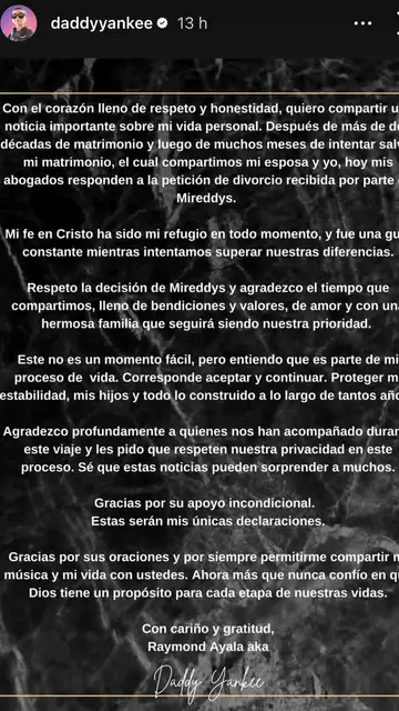 Anuncia su divorcio a través de redes sociales Anuncia su divorcio a través de redes sociales