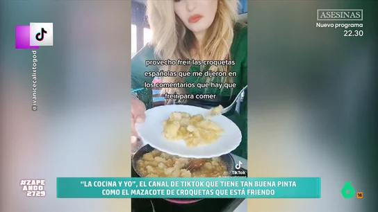 Iñaki Urrutia descubre el canal de cocina más 'creativo' de TikTok: "Debería llamarse 'Socorro, policía'" Una usuaria de TikTok muestra cómo cocina diferentes platos: desde unas croquetas hasta una paella. Esto no sería nada raro sino fuera por las cuestionables técnicas que sigue para hacerlo.