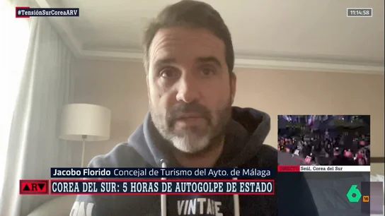 Jacobo Florido, concejal de Málaga, cuenta cómo vivió en directo la tensión en Corea del Sur: "Pensábamos que era una broma" Jacobo Florido, concejal de Málaga, cuenta cómo vivió en directo la tensión en Corea del Sur: "Pensábamos que era una broma"