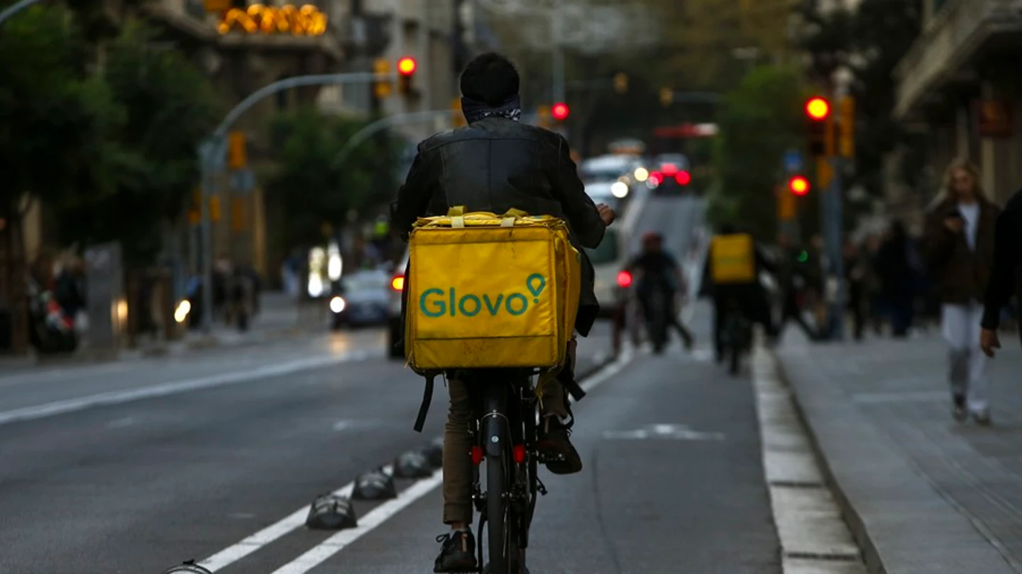 Un repartidor de Glovo Un repartidor de Glovo
