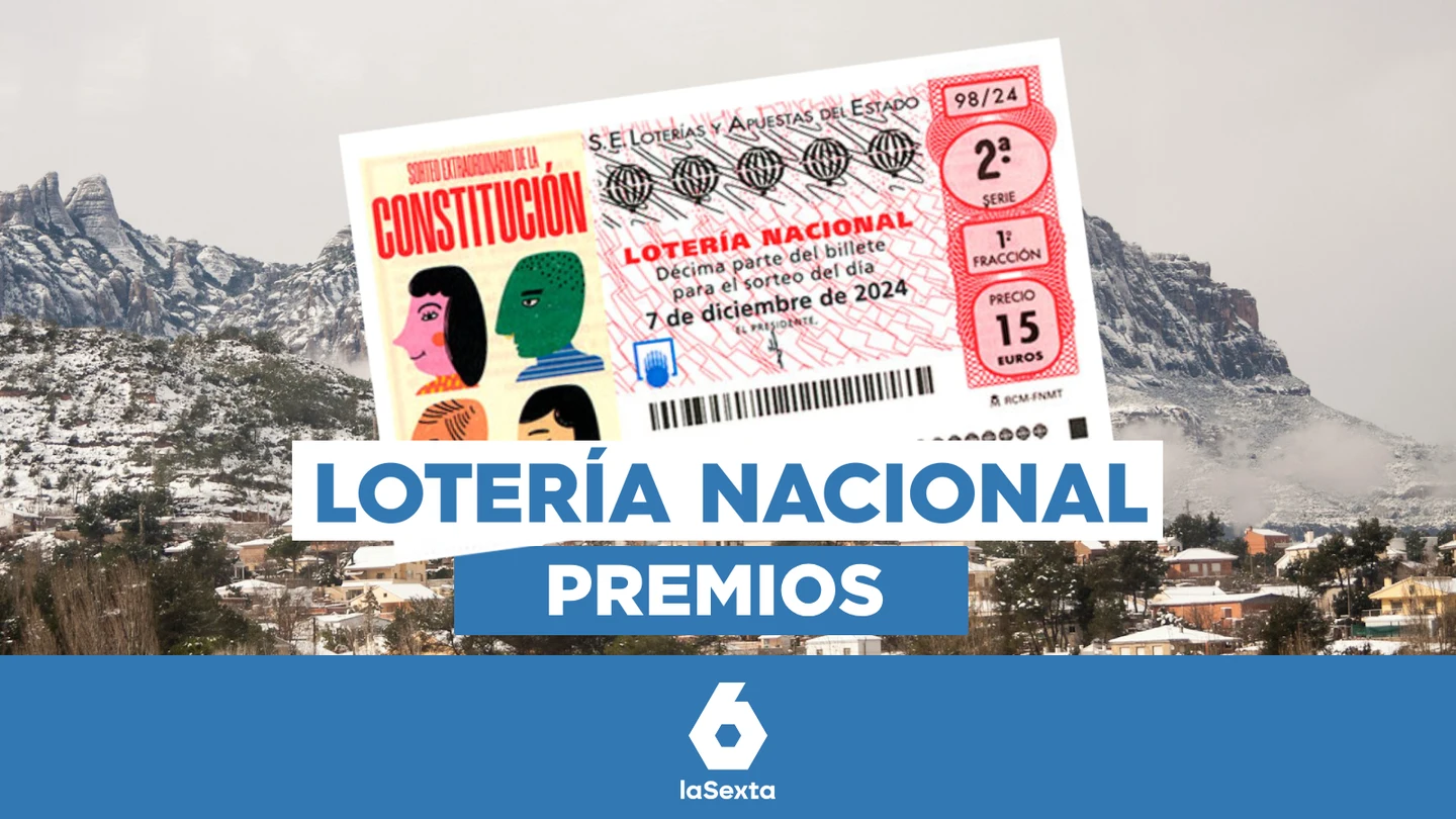 Lotería Nacional de la Constitución 2024: todos los premios que se reparten Lotería Nacional de la Constitución 2024: todos los premios que se reparten