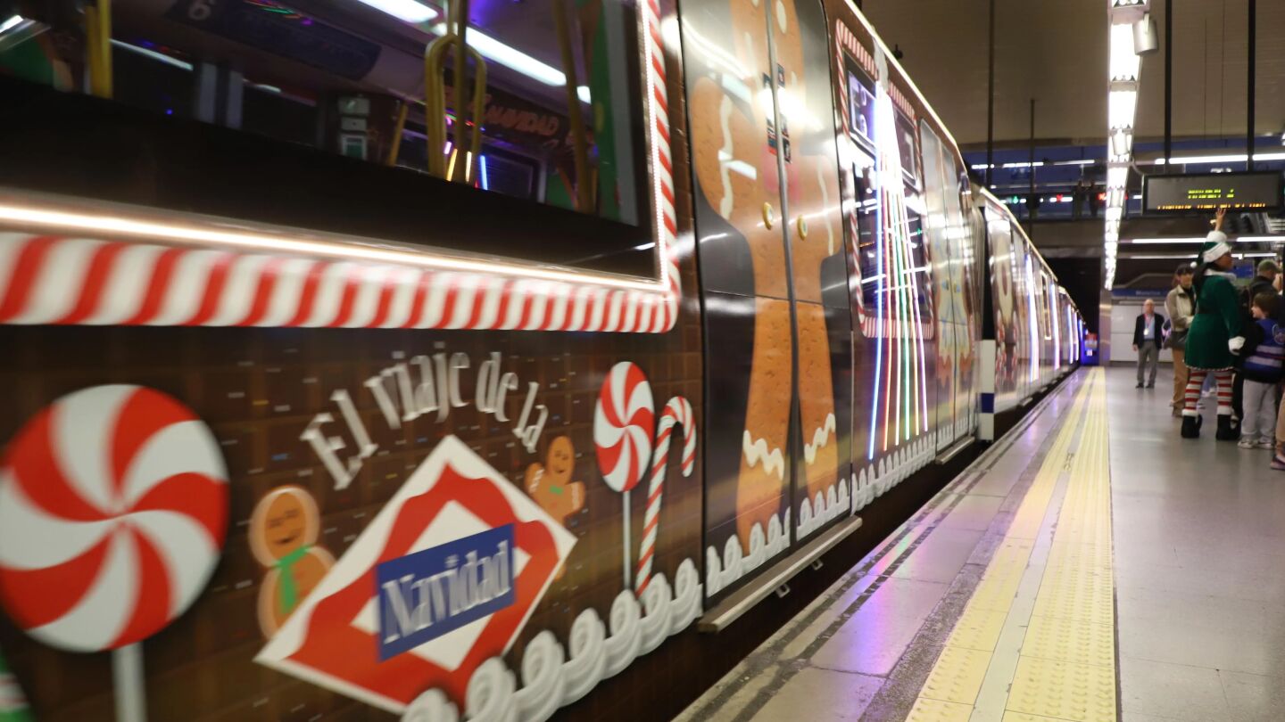 El tren de la Navidad de Metro de Madrid