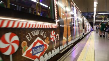 El tren de la Navidad de Metro de Madrid