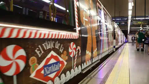 El tren de la Navidad de Metro de Madrid El tren de la Navidad de Metro de Madrid