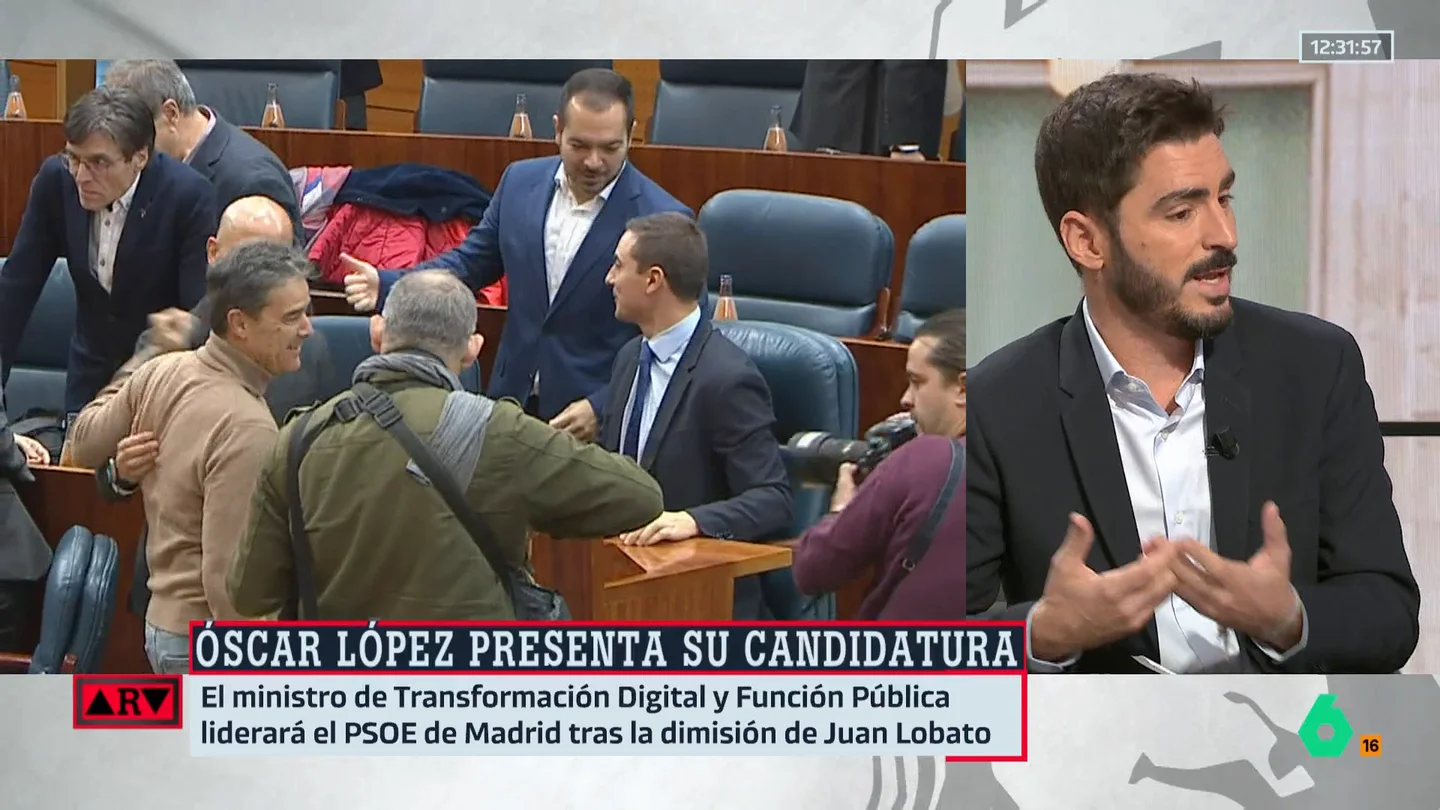 Lamet, sobre el PSOE: "O integra a Juan Lobato y lo que representa, o tendrá un futuro largo en la oposición" Lamet, sobre el PSOE: "O integra a Juan Lobato y lo que representa, o tendrá un futuro largo en la oposición"