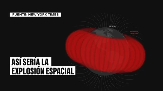 Así sería la explosión espacial del 'Kosmos 2553' Así sería la explosión espacial del 'Kosmos 2553'