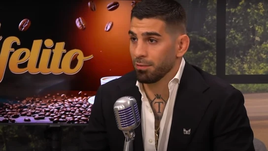 Ilia Topuria, en 'El Cafelito' Ilia Topuria, en 'El Cafelito'