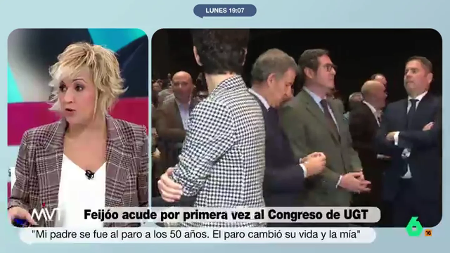 Cristina Pardo, tras las palabras de Feijóo sobre su padre y el paro a los 50: "Debe ser un problema muy común en muchas casas" El líder popular afirmo que su padre se quedó en paro con 50 años, algo que cambió sus vidas. Afra Blanco expone que para que no se den ese tipo de cosas, los partidos políticos deben dialogar y tratar de alcanzar acuerdos.
