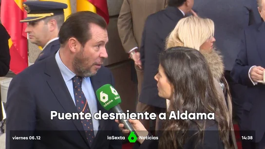 El ministro Puente desmiente a Aldama El ministro Puente desmiente a Aldama