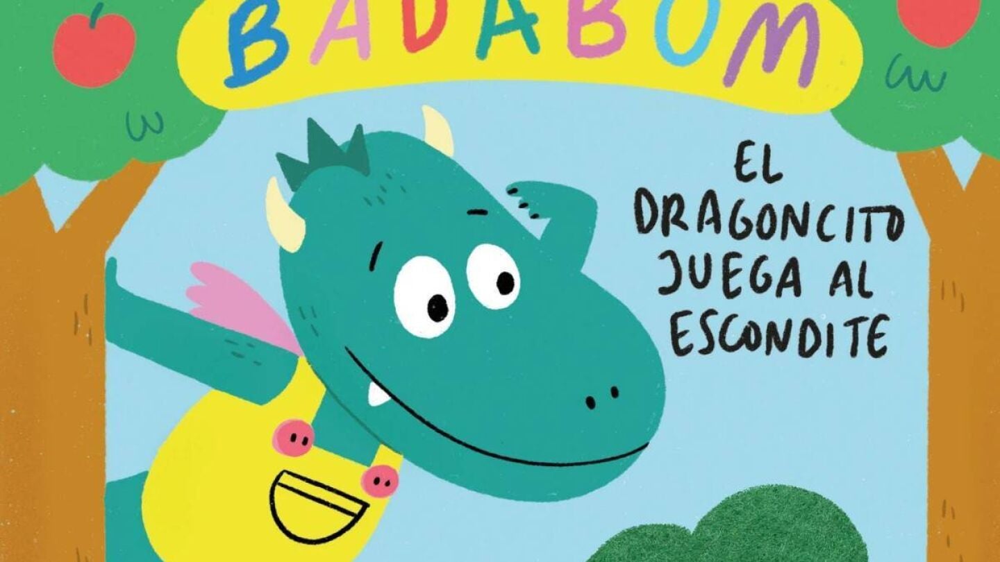 Portada del libro infantil 'Badabum: el dragoncito juega al escondite'