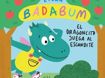 Portada del libro infantil 'Badabum: el dragoncito juega al escondite'