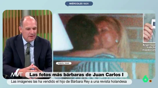 Esteban Urreiztieta, sobre cómo se conocieron Bárbara Rey y Juan Carlos I: "Le dio el teléfono de la Zarzuela" El subdirector de 'El Mundo' explicó en Más Vale Tarde una "espectacular" anécdota sobre el emérito y la vedette. El monarca vio a la artista por televisión y decidió llamarla. Pero ella pensó que era un imitador.