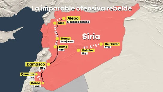 La imparable ofensiva rebelde en Siria La imparable ofensiva rebelde en Siria