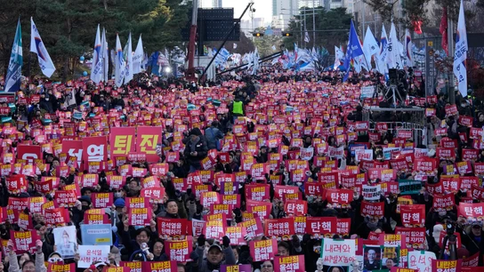 Manifestación en Seúl para exigir el impeachment del presidente de Corea del Sur Manifestación en Seúl para exigir el impeachment del presidente de Corea del Sur