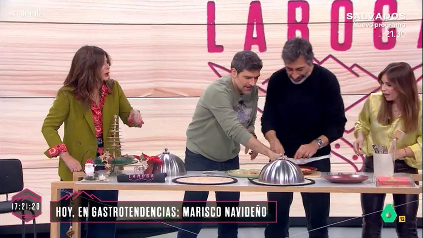El inesperado reto entre Nacho García y Juan del Val: ¿Quién pelará mejor los langostinos? El inesperado reto entre Nacho García y Juan del Val: ¿Quién pelará mejor los langostinos?