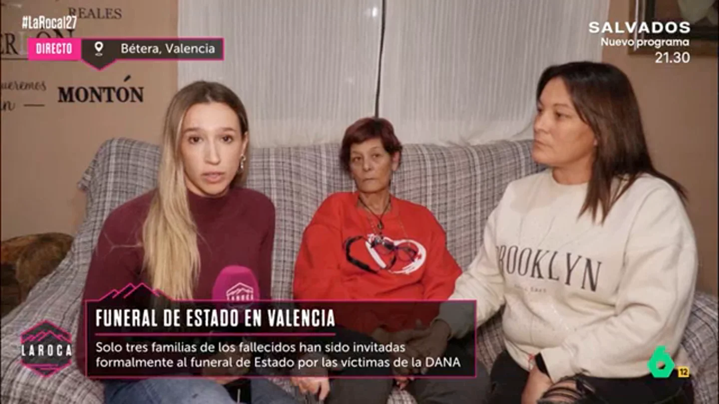 ROCA Entrevista a afectadas por la DANA no van al funeral del Estado ROCA Entrevista a afectadas por la DANA no van al funeral del Estado