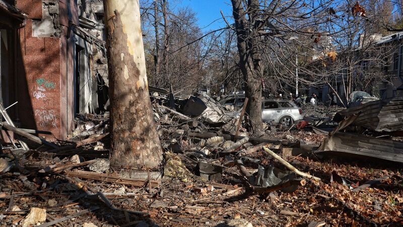 Destrozos en Ucrania tras un ataque ruso 