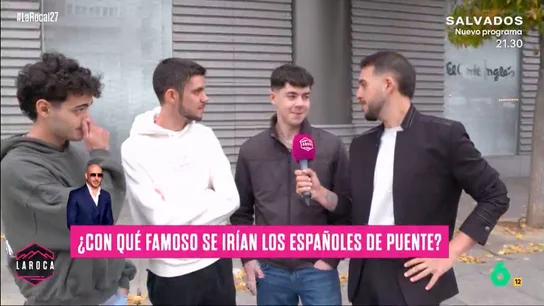 - ROCA Con que famosos se irían los españoles de puente - ROCA Con que famosos se irían los españoles de puente