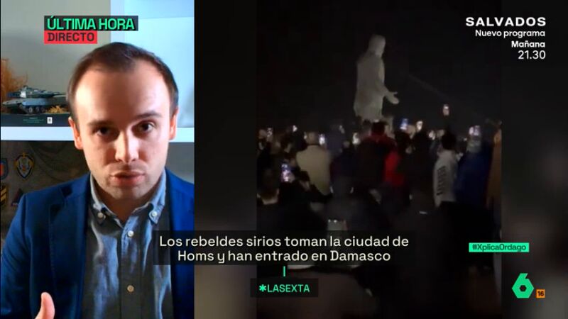 Yago Rodríguez, sobre la entrada de los rebeldes a Damasco