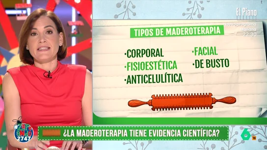 ¿Tiene evidencia científica la maderoterapia? Boticaria García lo desvela en Zapeando Este tratamiento es muy popular y, como indican, puede tener múltiples beneficios. A pesar de ello, la farmacéutica indica que "promete lo que nadie puede prometer".