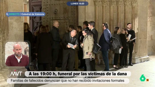 Gonzalo Miró, sobre la misa a las víctimas de la DANA: "No entiendo cómo se hace cuando todavía hay gente desparecida" Gonzalo Miró reflexiona en este vídeo sobre la misa oficial por las 222 víctimas de la DANA, un funeral con alta representación política que al colaborador le impide "ubicar la misa como lo que se supone que debería ser".
