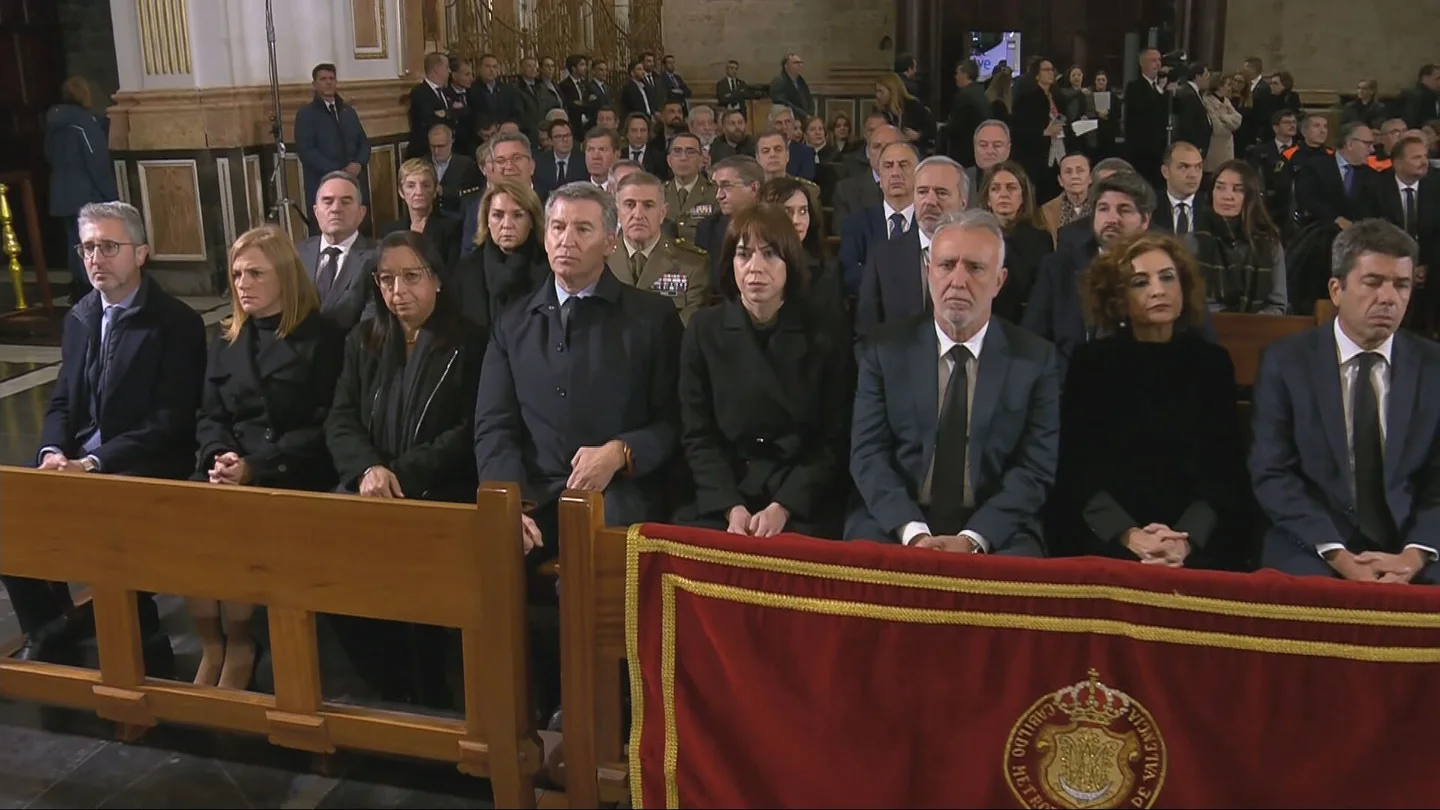 Alberto Núñez Feijóo en la misa por los fallecidos de la DANA Alberto Núñez Feijóo en la misa por los fallecidos de la DANA