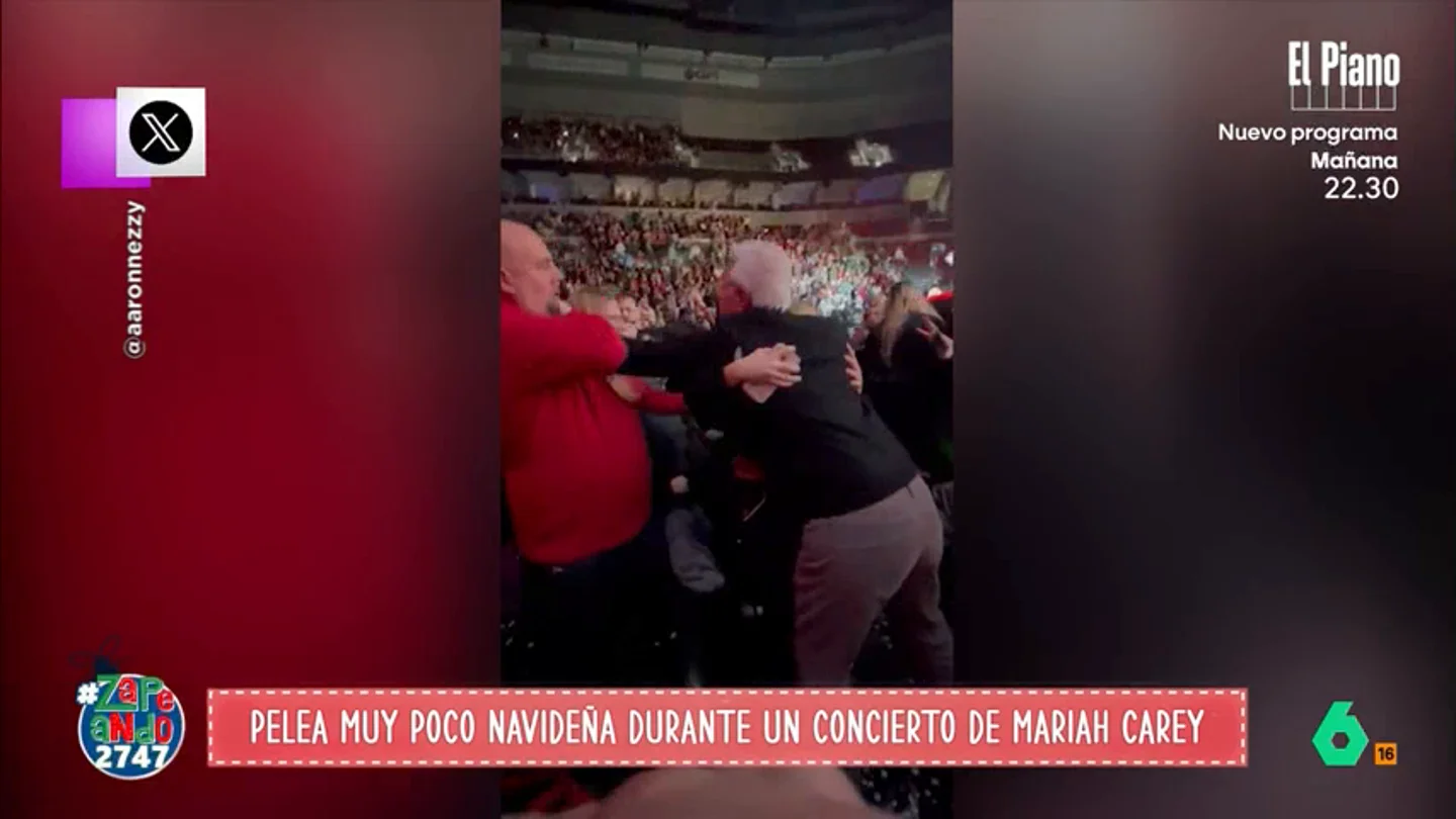 Dos fans se pelean en un concierto de Mariah Carey: "Si están así en un concierto, en la cena de Nochebuena..." Dos fans se pelean en un concierto de Mariah Carey: "Si están así en un concierto, en la cena de Nochebuena..."