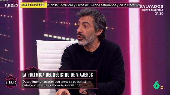 "Si entran en los tel&eacute;fonos m&oacute;viles de todos, van a detener a muchos terroristas, pero a lo mejor esto no se puede hacer", afirma Juan del Val en este v&iacute;deo donde opina sobre el registro de viajeros lo que, se&ntilde;ala, no implica un "cambio sustancial".