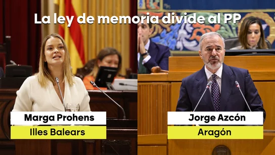 Marga Prohens y Jorge Azcón, enfrentados por la ley de Memoria Marga Prohens y Jorge Azcón, enfrentados por la ley de Memoria