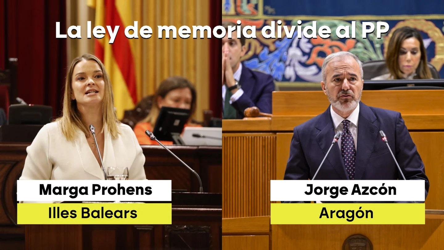 Marga Prohens y Jorge Azcón, enfrentados por la ley de Memoria Marga Prohens y Jorge Azcón, enfrentados por la ley de Memoria