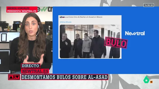 Andrea González desmonta los bulos sobre el paradero de Al-Asad tras ser derrocado Andrea González desmonta los bulos sobre el paradero de Al-Asad tras ser derrocado