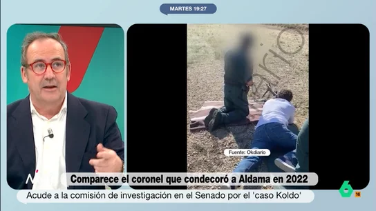 Juande Colmenero, sobre Víctor de Aldama: "Es más un Villarejo refinado que un 'pequeño Nicolás'" "Se nos había dicho que era un 'pequeño Nicolás' y resulta que colabora con la CIA, el FBI, la Guardia Civil y la Policía Nacional", comenta Juande Colmenero en este vídeo donde analiza la comparecencia del coronel Vázquez en el Senado.