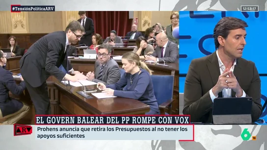 Montesinos aclara cuál es la situación en el Govern balear: "En el PP reconocen que hay ruptura total con Vox" Montesinos aclara cuál es la situación en el Govern balear: "En el PP reconocen que hay ruptura total con Vox"