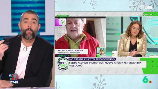Los zapeadores descubren la historia de Felipe, el hombre que murió y resucitó a los tres días: "Volví en sí y pedí agua" Los zapeadores descubren la historia de Felipe, el hombre que murió y resucitó a los tres días: "Volví en sí y pedí agua"