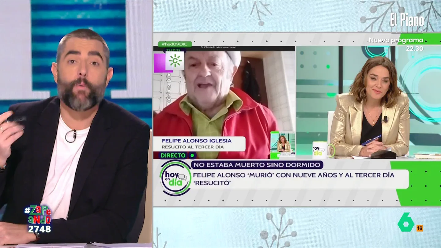 Los zapeadores descubren la historia de Felipe, el hombre que murió y resucitó a los tres días: "Volví en sí y pedí agua" Los zapeadores descubren la historia de Felipe, el hombre que murió y resucitó a los tres días: "Volví en sí y pedí agua"