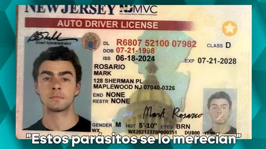 Documentación falsificada del presunto asesino del CEO de la aseguradora estadounidense Documentación falsificada del presunto asesino del CEO de la aseguradora estadounidense