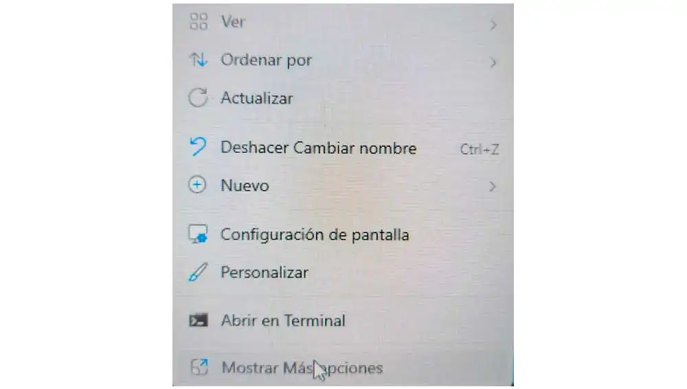 Botón derecho en Windows 11 Botón derecho en Windows 11